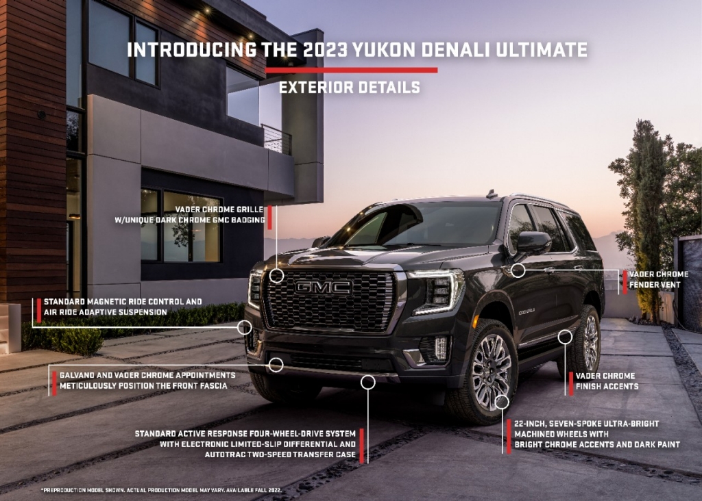 GMC Introduces First-Ever 2023 Yukon Denali Ultimate