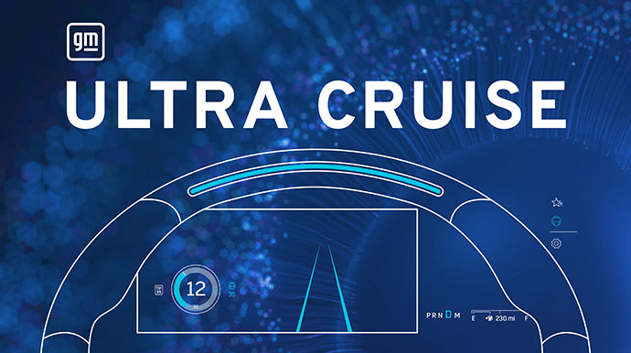 UltraCruise Steering Wheel and Dashboard View 