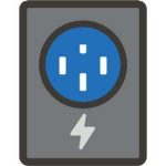 Image of a Level 2 charger and a DC fast charger.