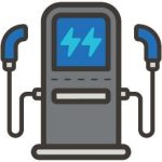 Image of an DC fast charger